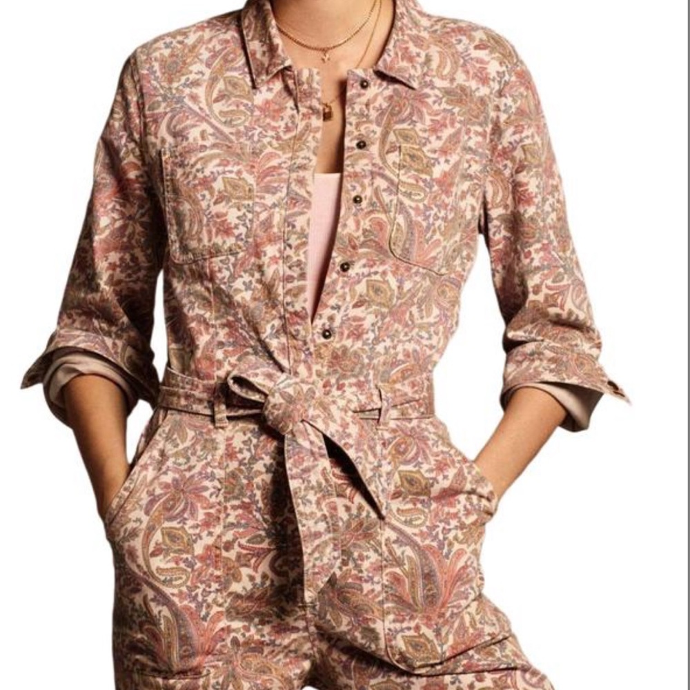 Anthropologie Paisley Jumpsuit